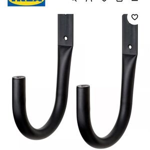 New Ikea Black Knolfly Curtain Hooks (3 sets available)